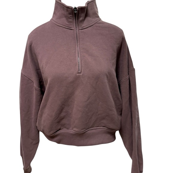 Athleta Forever Fleece 1/2 Zip High Hip Pullover - Picture 4 of 9
